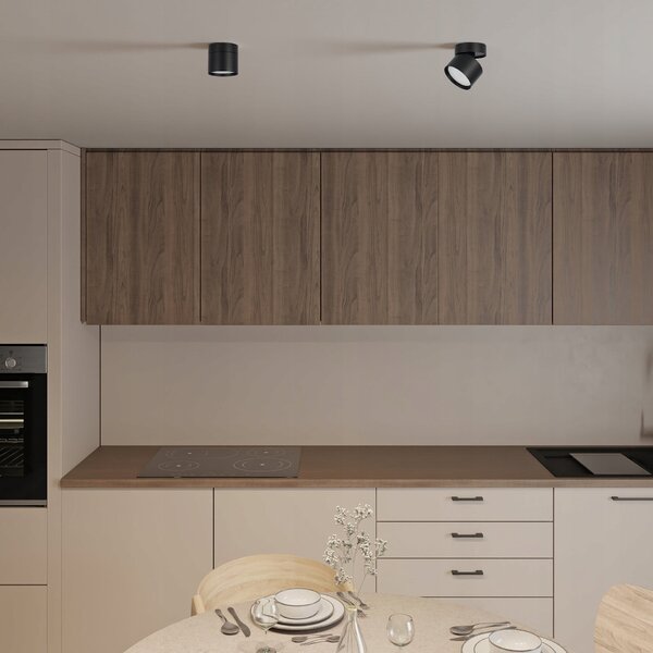 Přisazené bodové svítidlo GX53, nastavitelné, 80 × 82 mm