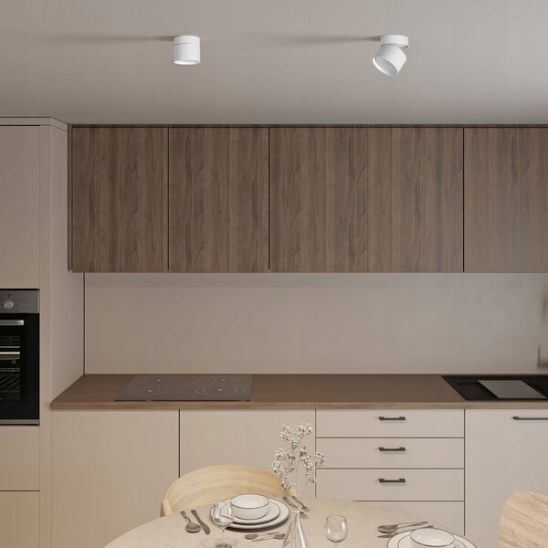 Přisazené bodové svítidlo GX53, nastavitelné, 80 × 82 mm
