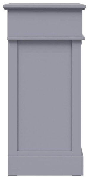 Botník šedý 50 x 28 x 58 cm dřevo pavlovnie 284084