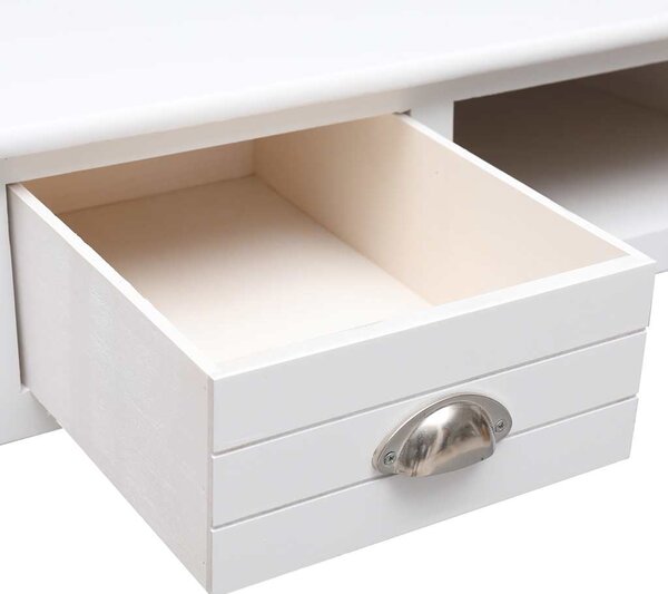 Psací stůl bílý 110 x 45 x 76 cm dřevo 284155