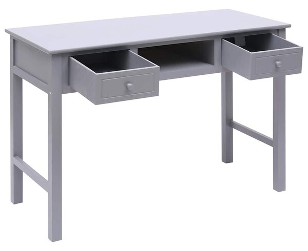 Psací stůl šedý 110 x 45 x 76 cm dřevo 284156