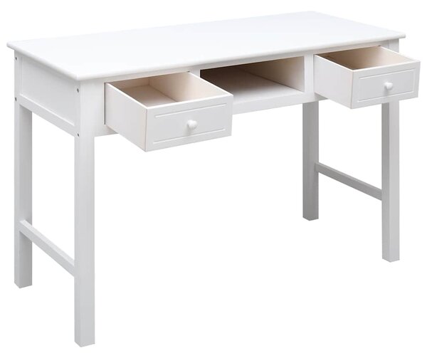 Psací stůl bílý 110 x 45 x 76 cm dřevo 284157