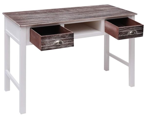 Psací stůl hnědý 110 x 45 x 76 cm dřevo 284154