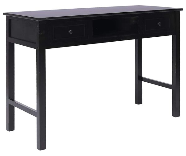 Psací stůl černý 110 x 45 x 76 cm dřevo 284158