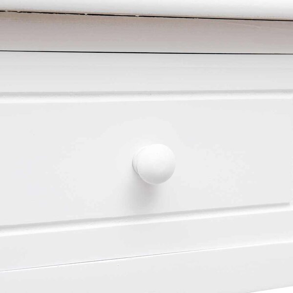 Psací stůl bílý 110 x 45 x 76 cm dřevo 284157