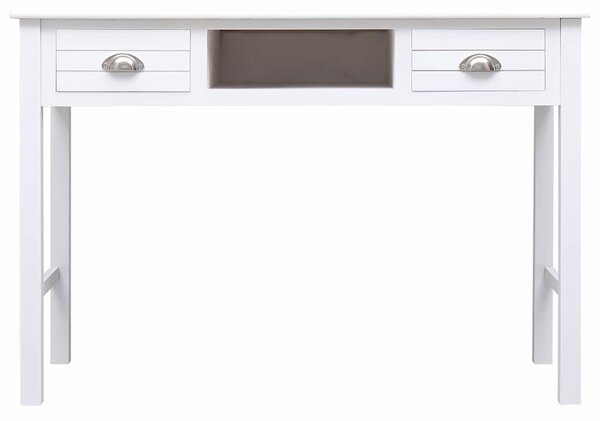 Psací stůl bílý 110 x 45 x 76 cm dřevo 284155