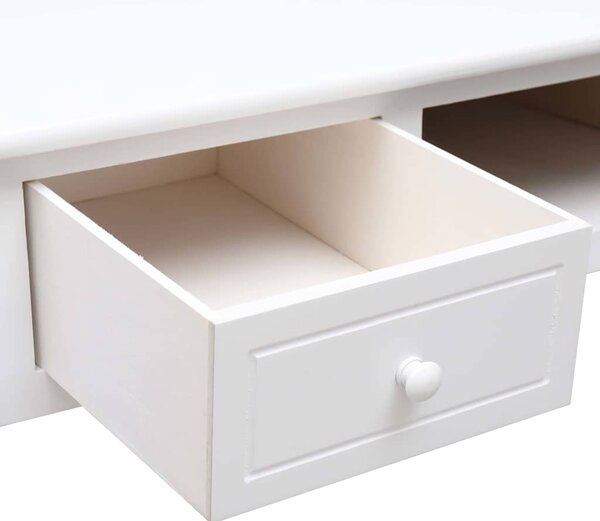 Psací stůl bílý 110 x 45 x 76 cm dřevo 284157