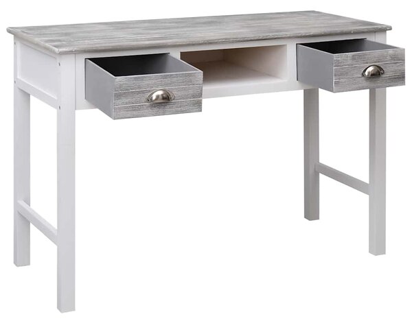 Psací stůl šedý 110 x 45 x 76 cm dřevo 284153