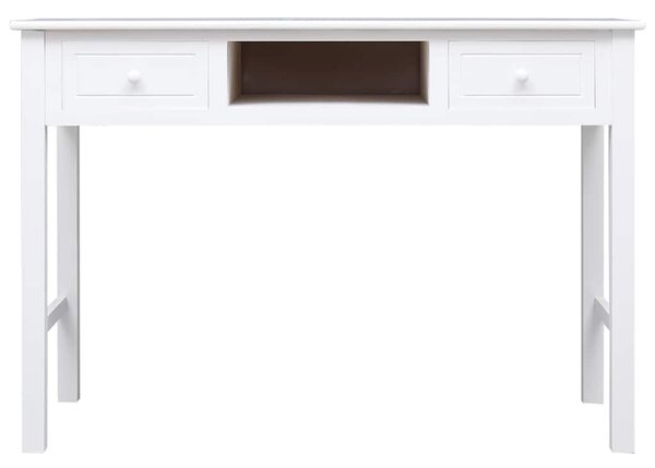 Psací stůl bílý 110 x 45 x 76 cm dřevo 284157