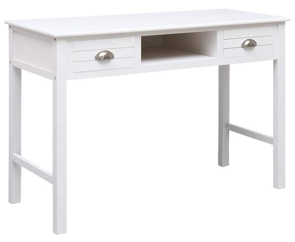 Psací stůl bílý 110 x 45 x 76 cm dřevo 284155