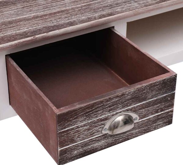 Psací stůl hnědý 110 x 45 x 76 cm dřevo 284154