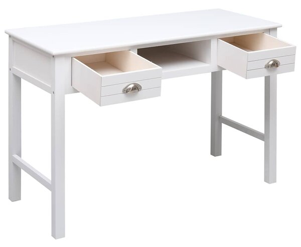 Psací stůl bílý 110 x 45 x 76 cm dřevo 284155