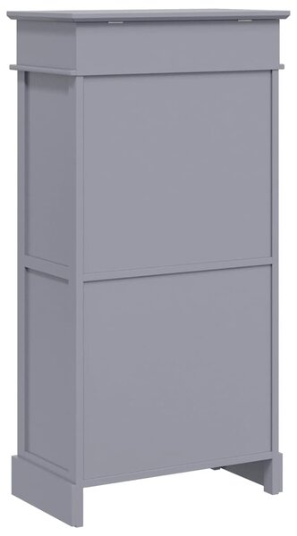 Botník šedý 50 x 28 x 98 cm dřevo pavlovnie 284090