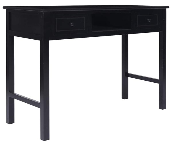 Psací stůl černý 110 x 45 x 76 cm dřevo 284158
