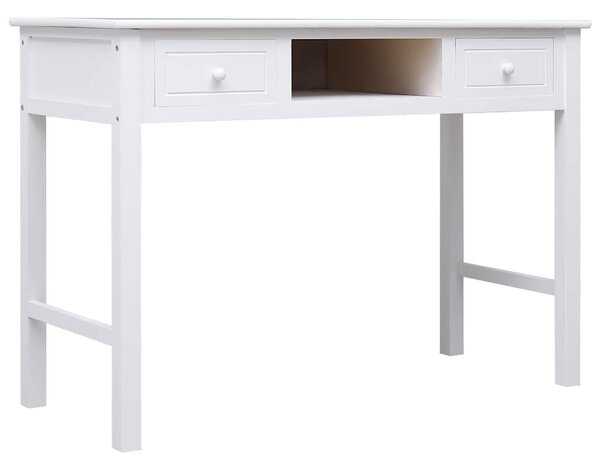 Psací stůl bílý 110 x 45 x 76 cm dřevo 284157