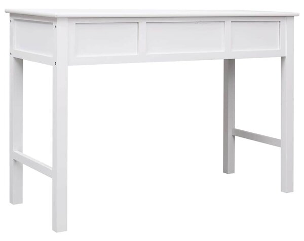 Psací stůl bílý 110 x 45 x 76 cm dřevo 284157