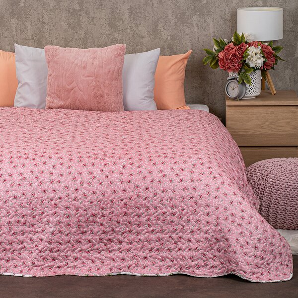 4Home Přehoz na postel Pink Rose Patchwork, 220 x 240 cm