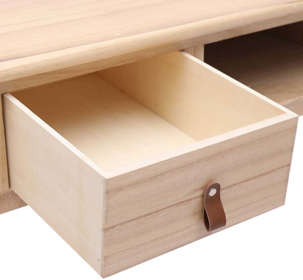 Psací stůl přírodní 110 x 45 x 76 cm dřevo 284159