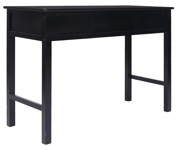 Psací stůl černý 110 x 45 x 76 cm dřevo 284158