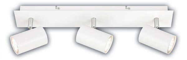 BRILO 2840036 Isil A LED stropní bodové svítidlo, energetická třída A, 3-ramenné, 50.000h životnost, nastavitelné, bílé - BRILO