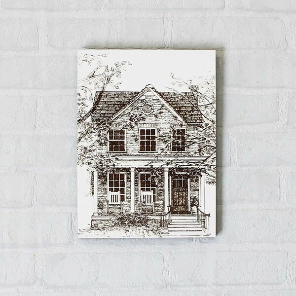 DUBLEZ | Old house - Gravírovaný obraz | Obraz