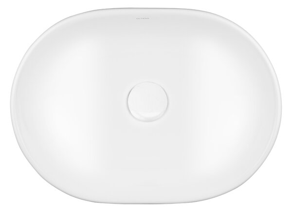 Oltens Hamnes umyvadlo 47.5x34 cm oválné na pult bílá lesk 40309000