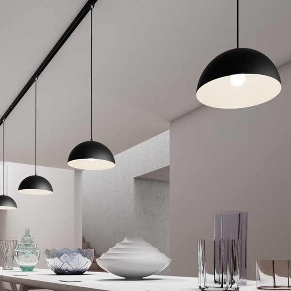 Rendl - Design MONROE 30 závěsná matná černá/bílá 230V E27 42W