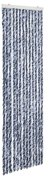 Závěs proti hmyzu modrobílý 56 x 200 cm Chenille 315126