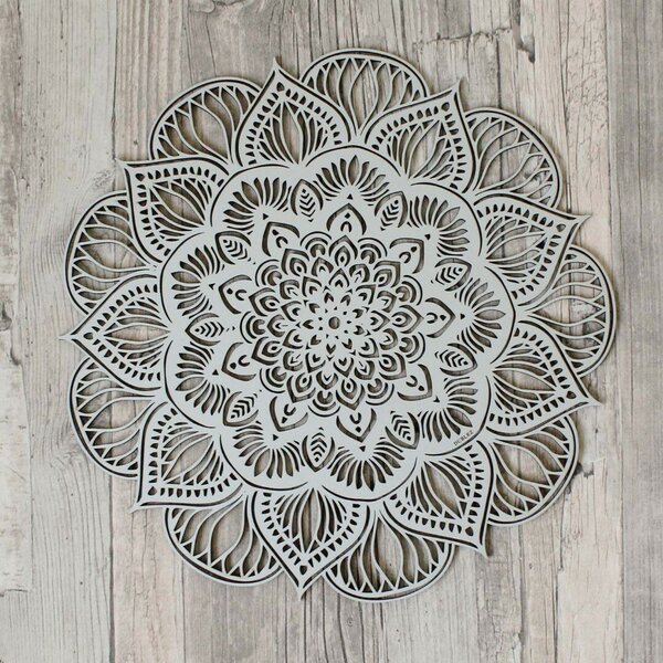 DUBLEZ | Vyřezávaná 3D Mandala - lotosový květ | Obraz