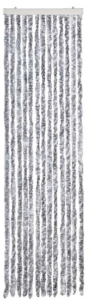 Závěs proti hmyzu bílý a šedý 56 x 185 cm Chenille 284279