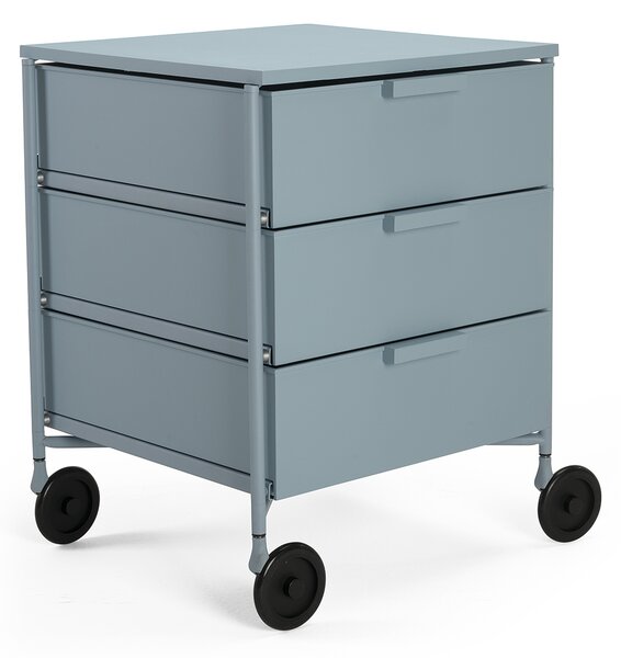 Kancelářský kontejner MOBIL MAT 3 s kolečky, více barev - Kartell Barva: matná modrá