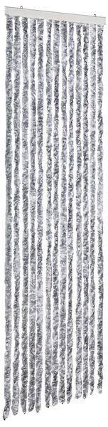 Závěs proti hmyzu bílý a šedý 56 x 185 cm Chenille 284279