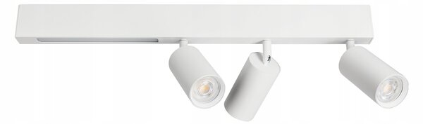 Přisazené bodové svítidlo GU10 9 W, 3 spoty, bílé