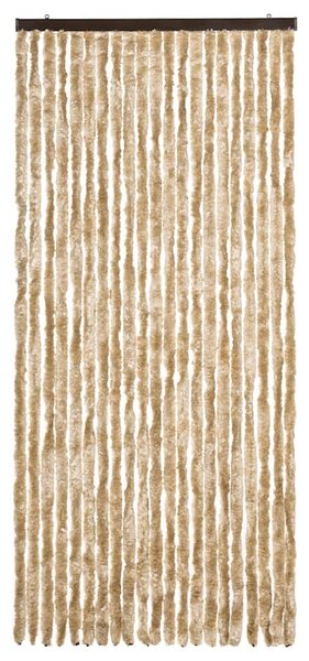 Závěs proti hmyzu béžový 90 x 220 cm Chenille 284283