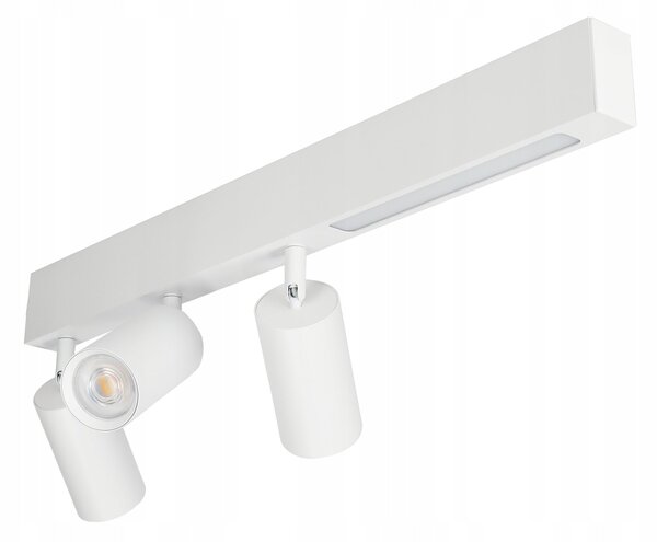 Přisazené bodové svítidlo GU10 9 W, 3 spoty, bílé