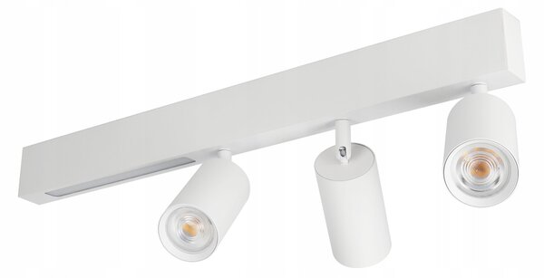 Přisazené bodové svítidlo GU10 9 W, 3 spoty, bílé