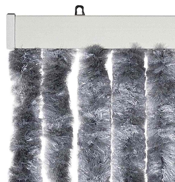 Závěs proti hmyzu stříbrný 90 x 200 cm Chenille 315139