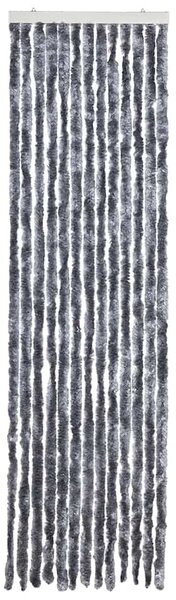 Závěs proti hmyzu stříbrný 56 x 185 cm Chenille 284285