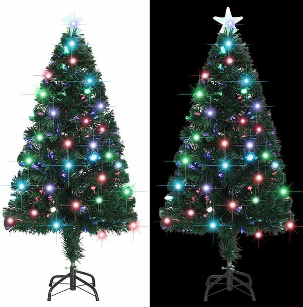Předem osvětlený vánoční stromek se stojanem a LED 120 cm optické vlákno 284300