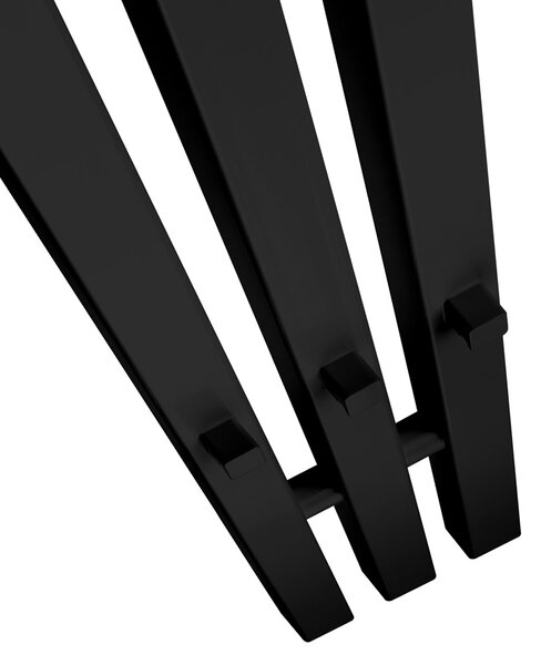 Oltens Stang (s) elektrický radiátor 180x13 cm černá mat 55124300