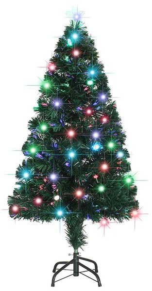Předem osvětlený vánoční stromek se stojanem a LED 120 cm optické vlákno 284300