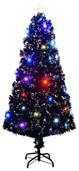 Předem osvětlený vánoční stromek se stojanem a LED 150 cm optické vlákno 284301