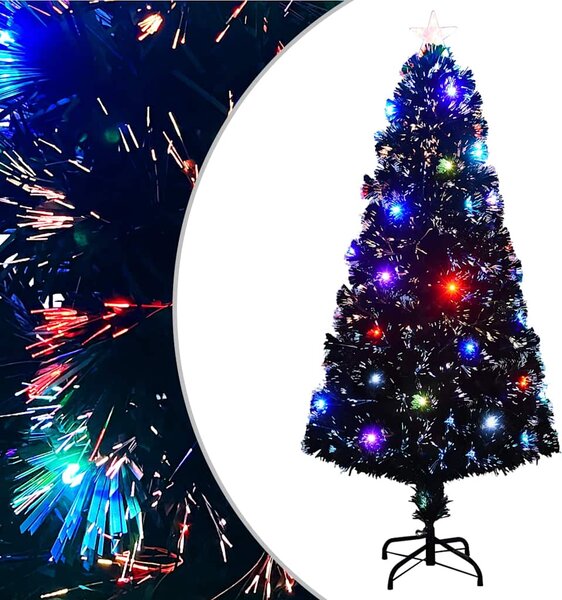 Předem osvětlený vánoční stromek se stojanem a LED 150 cm optické vlákno 284301