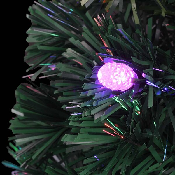 Předem osvětlený vánoční stromek se stojanem a LED 210 cm optické vlákno 284303