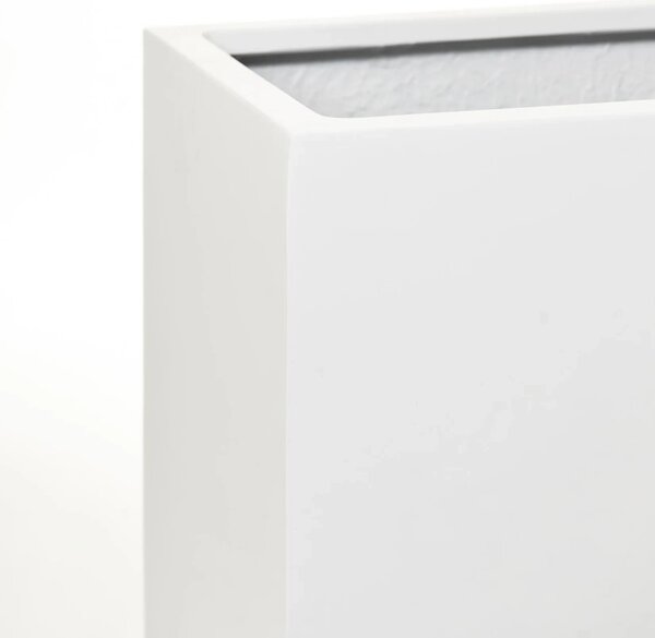 Květináč ELEMENTO, sklolaminát, šířka 88 cm, bílá