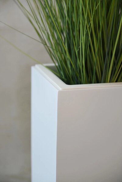 Květináč ELEMENTO, sklolaminát, šířka 88 cm, bílá