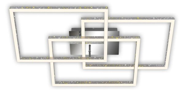 Brilo - LED Stmívatelné stropní svítidlo FRAME LED/57W/230V 3000K matný chrom