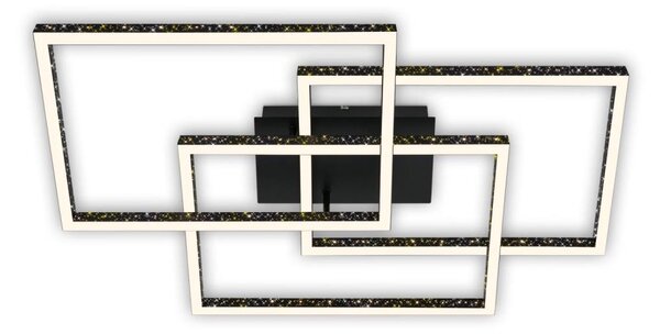 Brilo - LED Stmívatelné stropní svítidlo FRAME LED/57W/230V 3000K černá