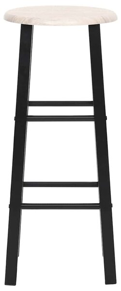 Barové stoličky 2 ks černé MDF 284388