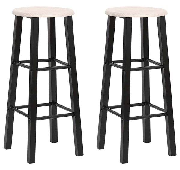 Barové stoličky 2 ks černé MDF 284388